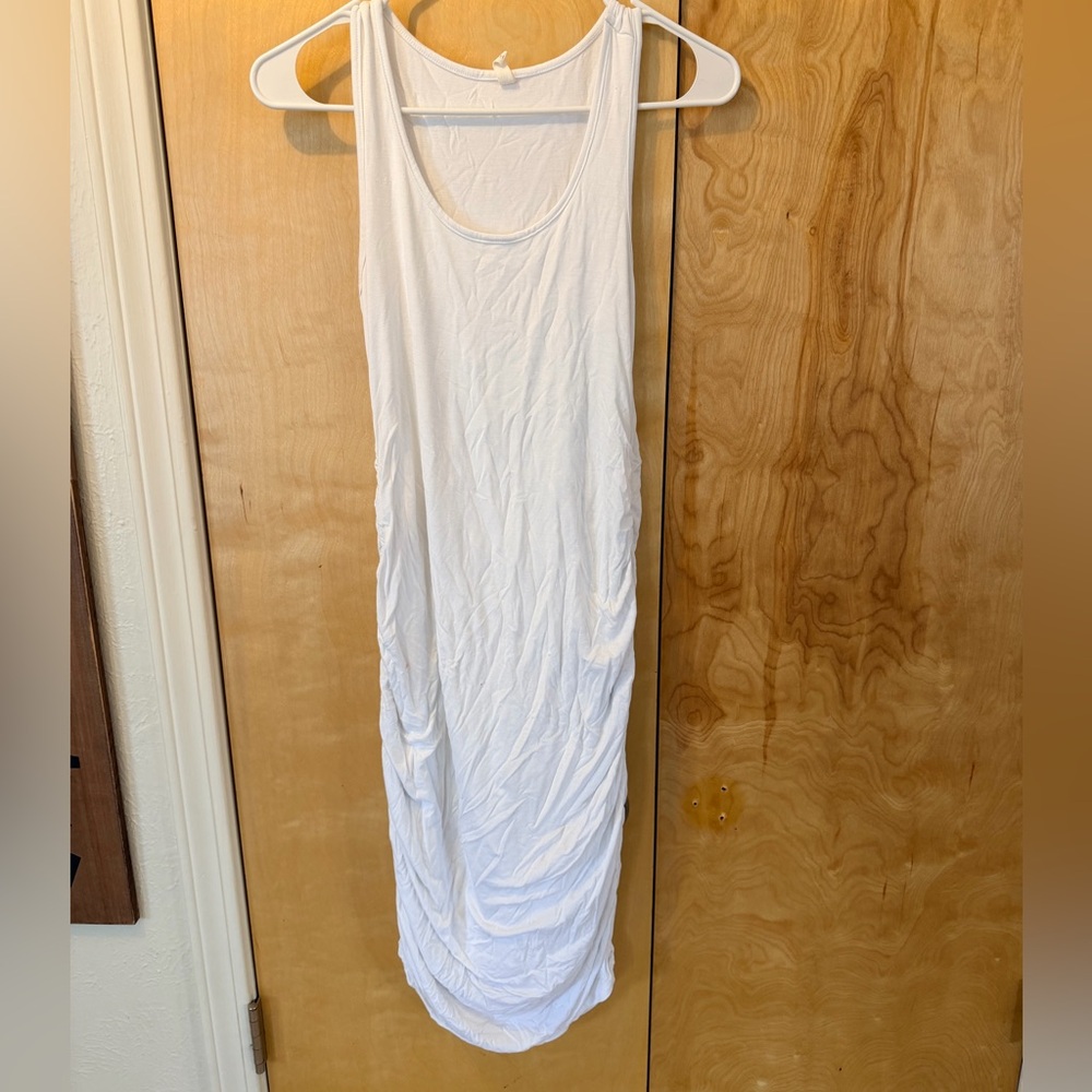 Pinkblush Maternity Soft White Tank Top Dress